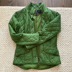 Womens green Barbour jacket